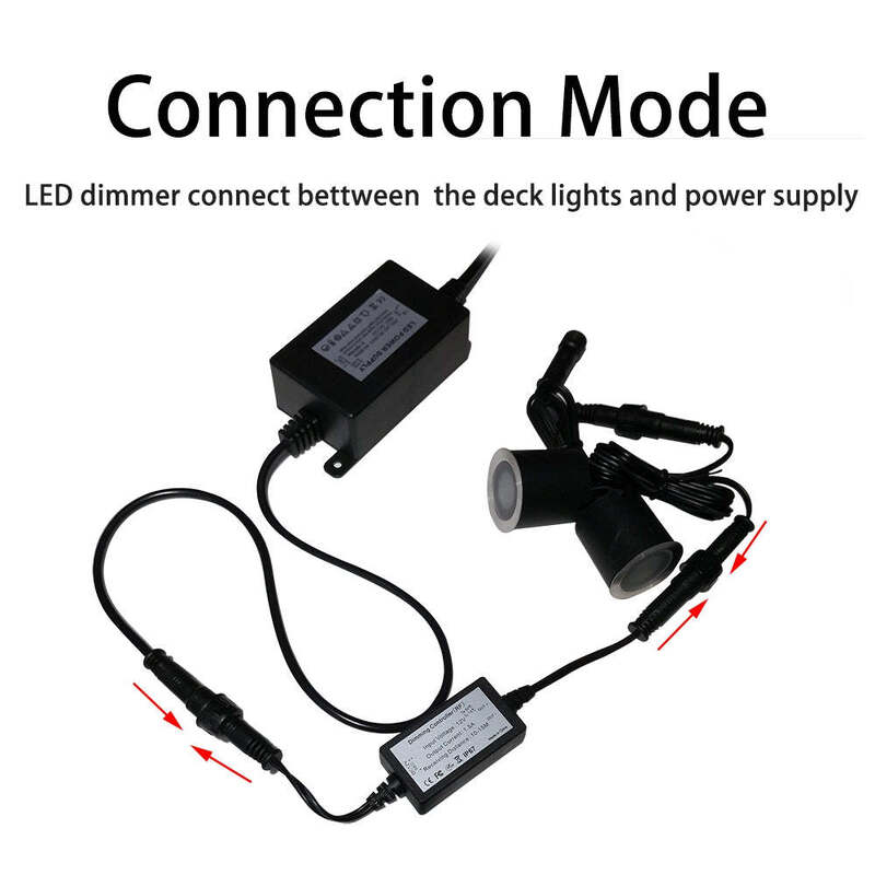 Package Size 123x55x35mm PC LED Light Dimmer Developed SMY Lighting Deck Lights Offering Smooth And Dimming Control