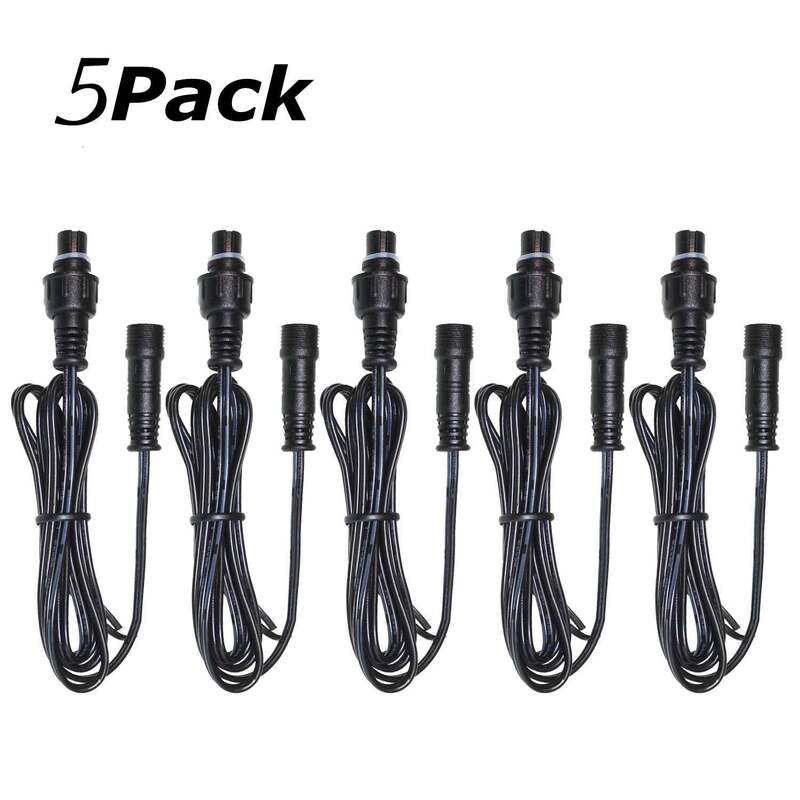 Waterproof IP67 UL Listed & ETL Approved 16.5 ft SMY Deck Light Extension Cable for Outdoor Lighting