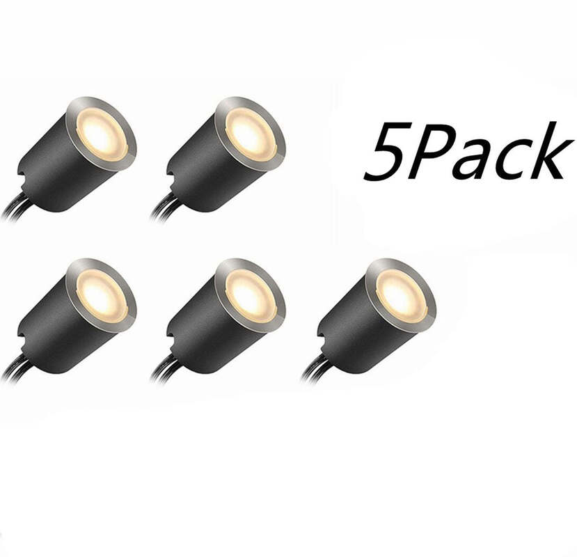 5 Pack Robust Deck Lights Without Transformer Ideal Choice For Commercial Outdoor Lighting Projects Needing Illumination