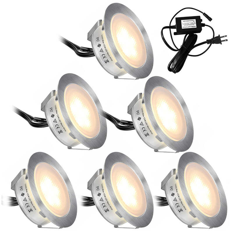 150 Grams Recessed Deck Lights Six Pack Engineered For Easy Installation In Decks Patios And Outdoor Entertainment Areas