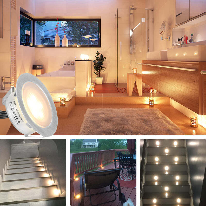 150 Grams Recessed Deck Lights Six Pack Engineered For Easy Installation In Decks Patios And Outdoor Entertainment Areas