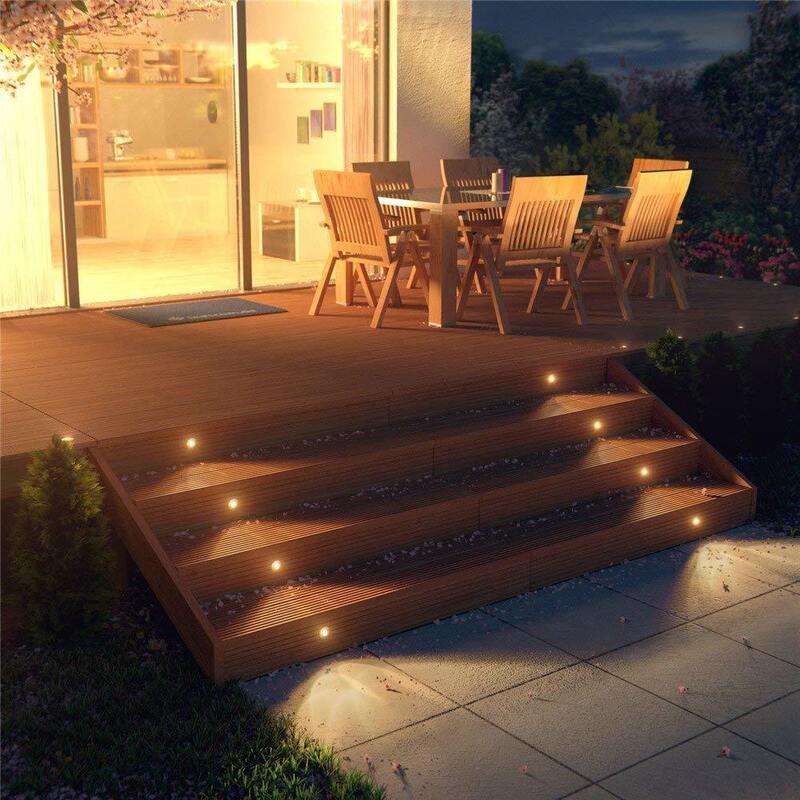 150 Grams Recessed Deck Lights Six Pack Engineered For Easy Installation In Decks Patios And Outdoor Entertainment Areas