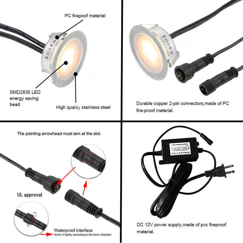 150 Grams Recessed Deck Lights Six Pack Engineered For Easy Installation In Decks Patios And Outdoor Entertainment Areas