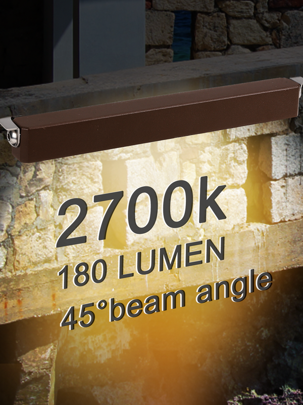 LED Hardscape Lighting 7 Inch 2.5W Warm White 4Pack Designed to Illuminate Outdoor Hardscape and Garden Pathways