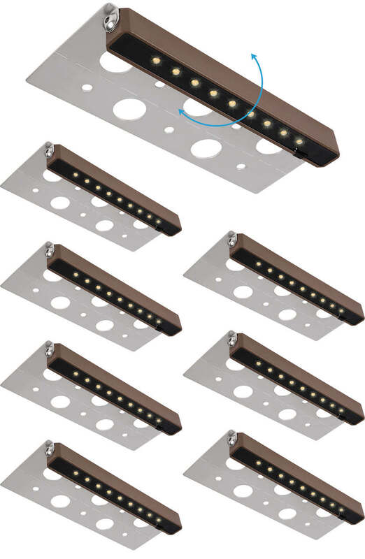 16pcs Plastic Anchors Package LED Hardscape Lighting 7 Inch 2.5W Warm White 8Pack Energy Saving Lighting Option For Patios Decks And Garden Areas