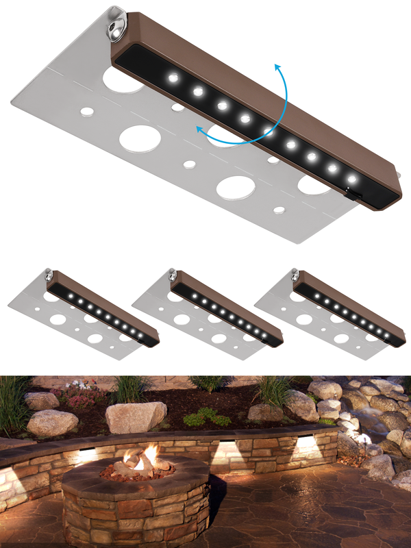 LED Hardscape Lighting 7 Inch 2.5W Daylight 4Pack energy durable fixtures perfect for pathway and garden accent lighting applications