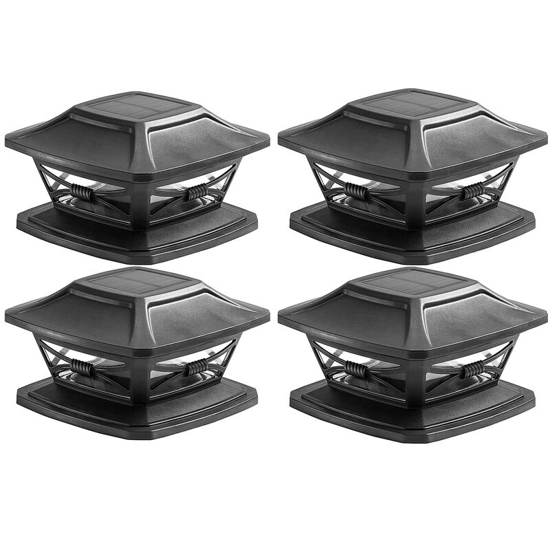 Solar Post Lights with Motion Sensor IP65 Waterproof and Remote Control for Outdoor Decoration