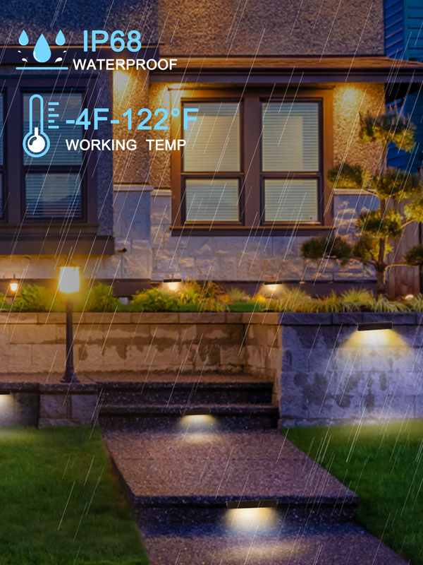 LED Hardscape Lighting 7 Inch 2.5W Warm White 4Pack Designed to Illuminate Outdoor Hardscape and Garden Pathways