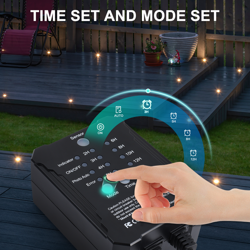 SMY Lighting IP67 Waterproof Dimmable LED Deck Lights with 60,000 Hours Lifespan for Outdoor and Indoor Use