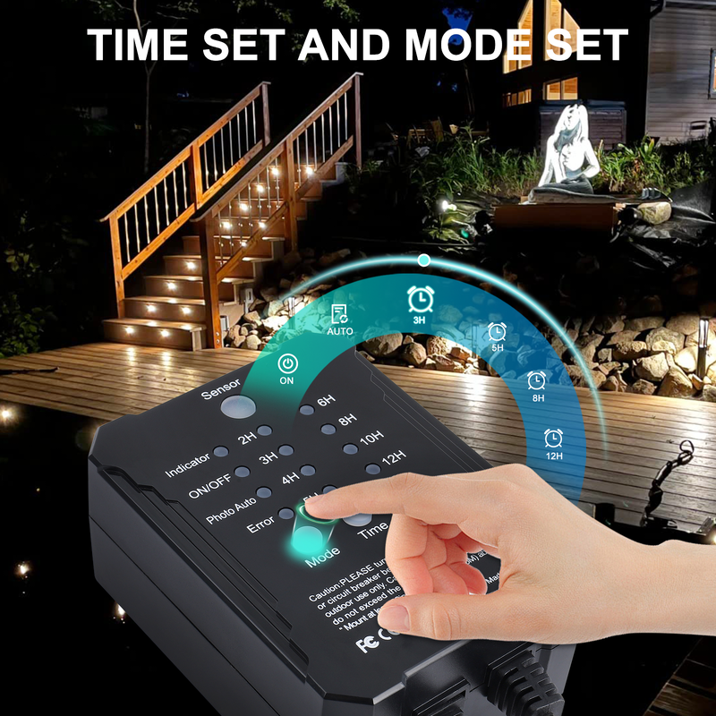 Timer Equipped Dimmable LED Deck Lights 40Pack with Photocell Sensor for Outdoor Deck and Patio Lighting
